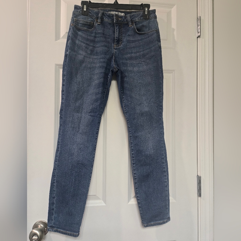 Lands End Mid Rise Curvy Skinny Jean Petite Size 6 Women's Jeans